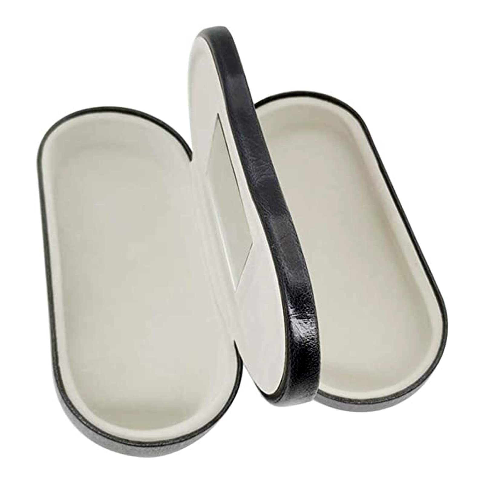 YUSHUD Double Layer Glasses Case - Portable Eyeglasses Holder for Men & Women | Travel-Friendly Protective Eyewear Storage | Perfect for Office, Travel, and Daily Use