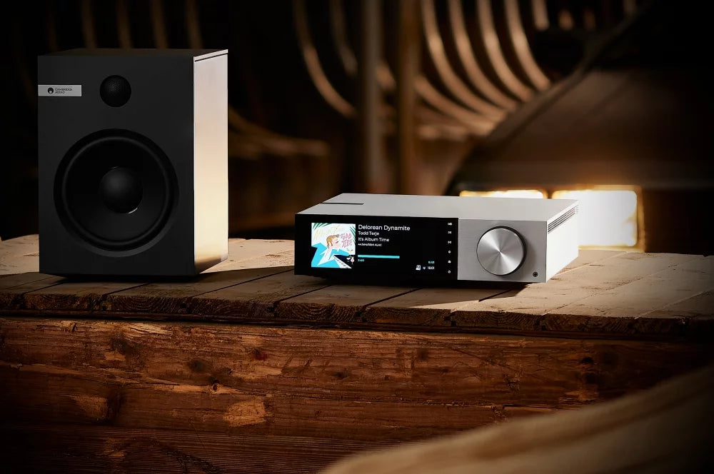 Cambridge Audio Evo 150 DeLorean Edition All-In-One HiFi Music Player - Premium Wireless Streaming System for Home Audio & Vinyl Records - Perfect for Living Room, Home Theater & Music Studio Setup