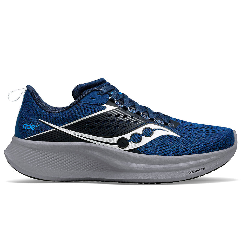 Saucony Ride 17 Men's Running Shoes - Lightweight Cushioned Sneakers for Jogging, Training & Daily Wear - Perfect for Road Running, Gym Workouts & Casual Walking