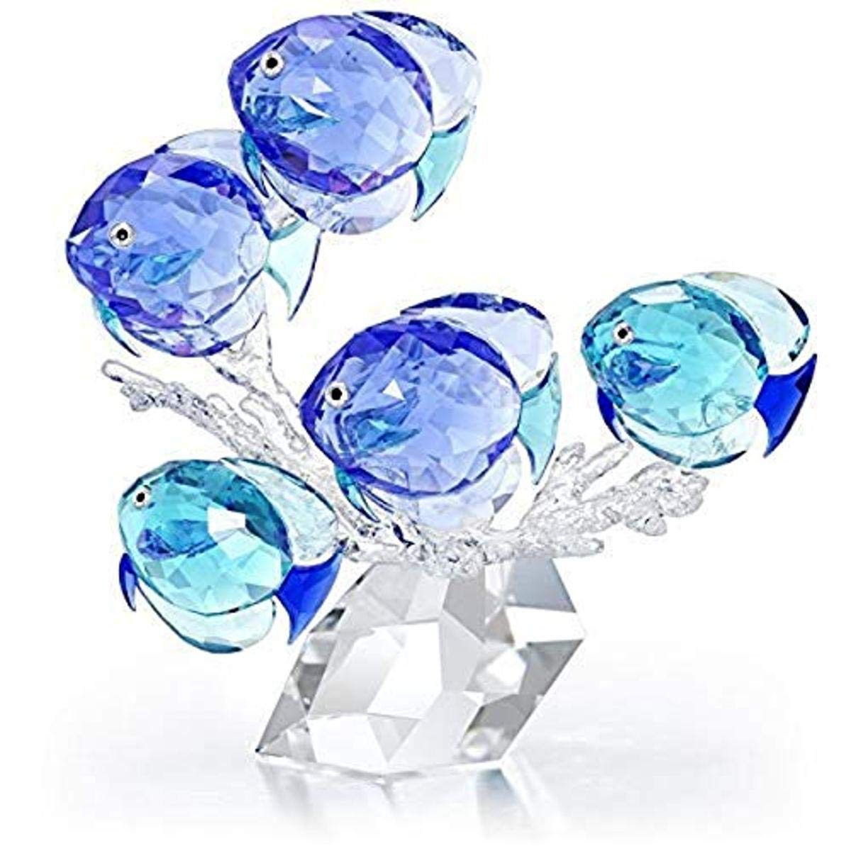 Swarovski 5493705 Multicolored Crystal Ocean School of Fish Figurine - Elegant Home Decor, Gift for Collectors & Crystal Lovers, Perfect for Display in Living Room, Office or Shelf Decor