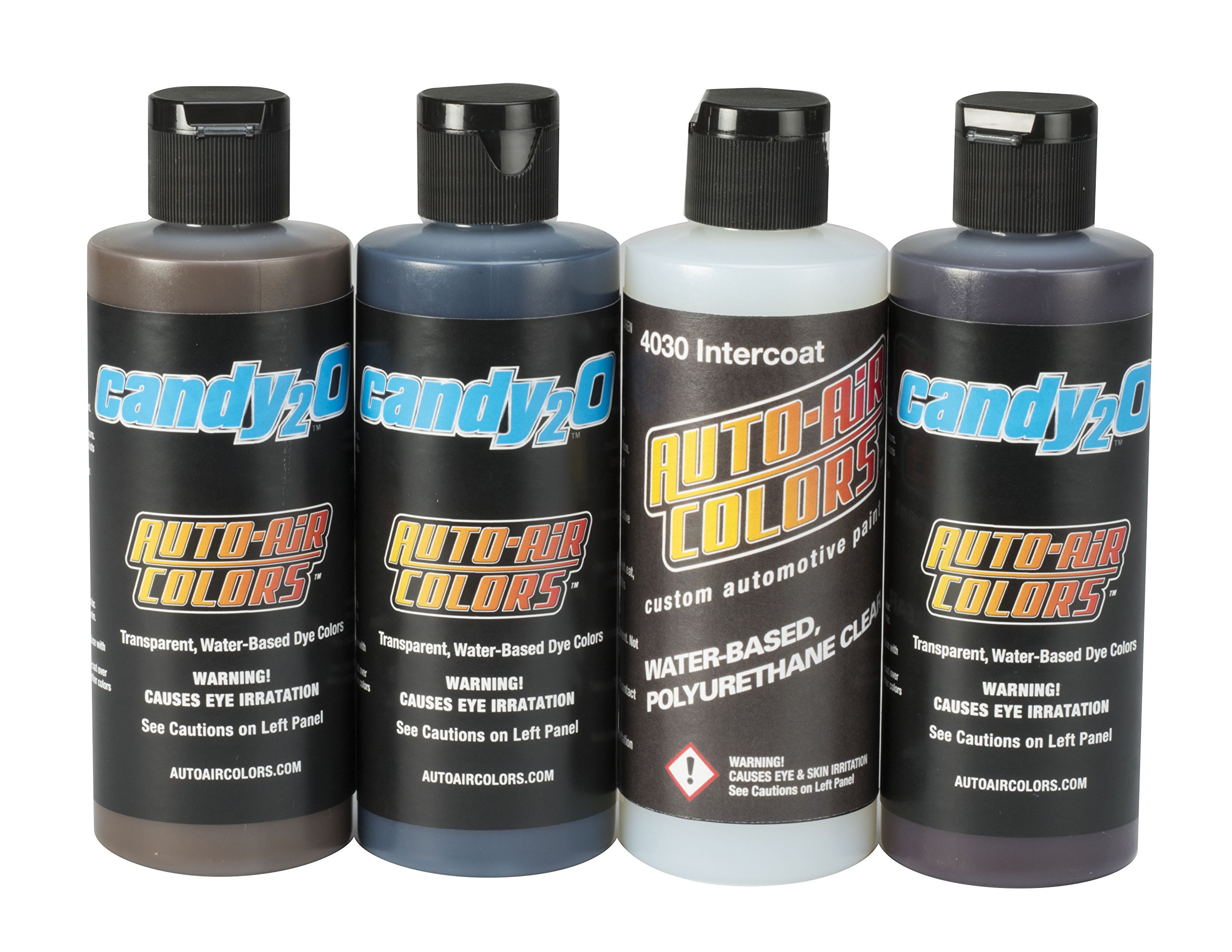 Auto Air Colors Candy2o Sample Set - 12 Vibrant Airbrush Paint Colors for Custom Cars, Motorcycles & Art - Perfect for Automotive, Hobby & DIY Projects