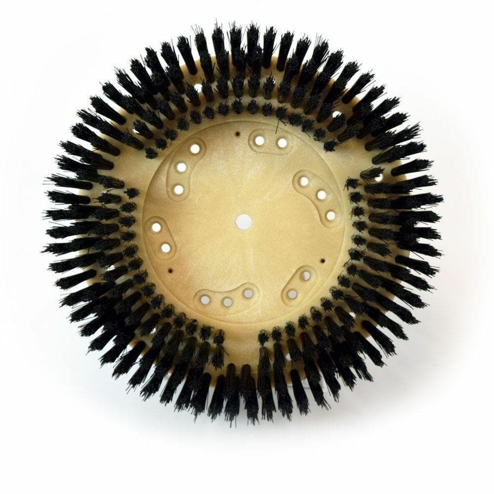 Heavy Duty Carpet Shampoo Scrub Brush with Polypropylene Bristles, Clutch Plate & Riser - Deep Cleaning for Carpets, Upholstery & Auto Interiors