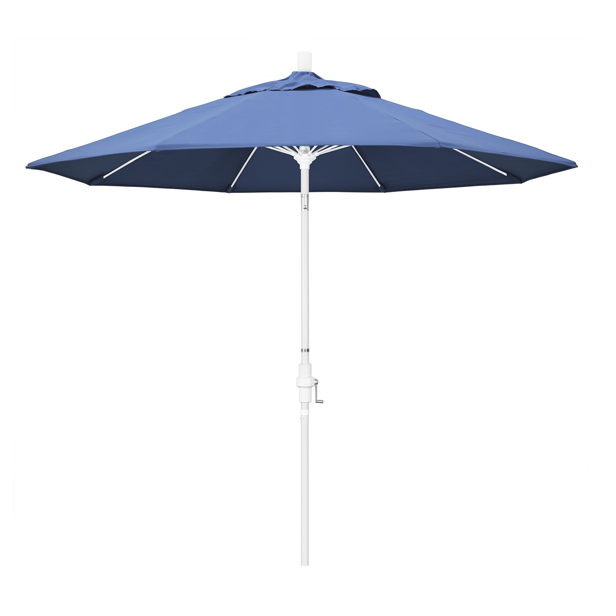 9' Round California Market Umbrella with Aluminum Pole & Fiberglass Ribs - Perfect for Patio, Garden, and Outdoor Dining