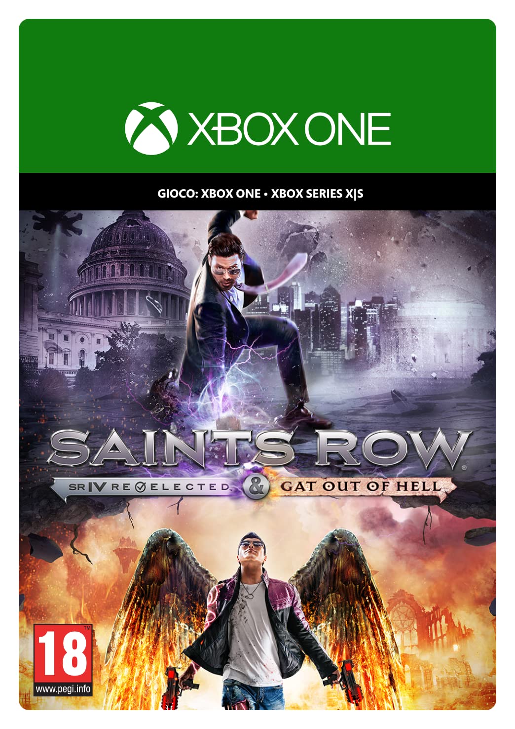Saints Row IV: Re-Elected & Gat out of Hell - Xbox One/Series X|S Digital Download Code | Open-World Action Game for Adventure & Chaos Lovers