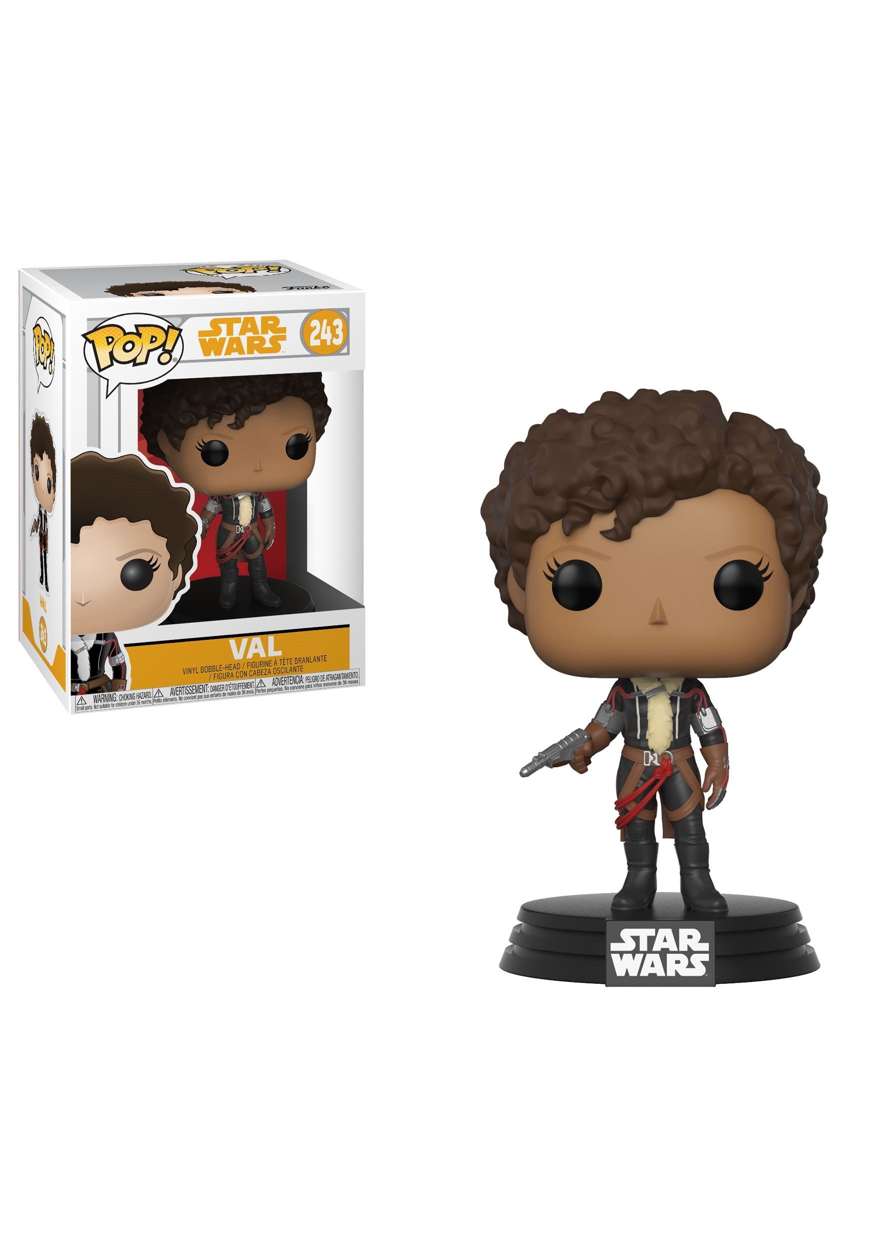 Funko POP! Star Wars: Solo Val Bobblehead Vinyl Figure - Official Collectible Toy for Kids & Adults - Perfect Gift for Movie Fans & Collectors - Display in Home, Office, or Themed Collections