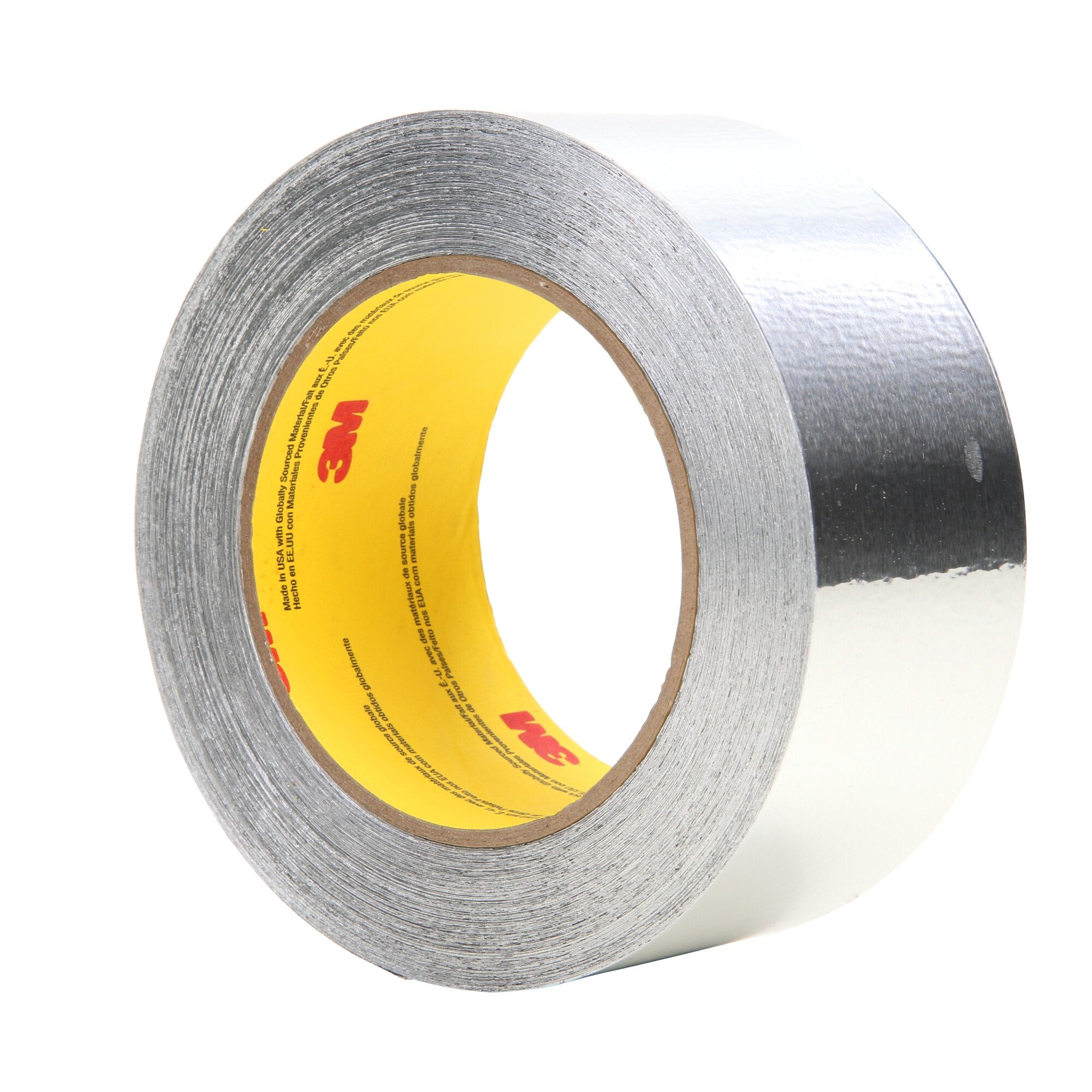 3M Aluminum Foil Tape 425 - High Temperature Duct Tape, 2 Inch x 60 Yards (Silver, 4.6 Mil Thick) - 24 Rolls per Case - Perfect for HVAC, Ductwork, Insulation & Automotive Repairs