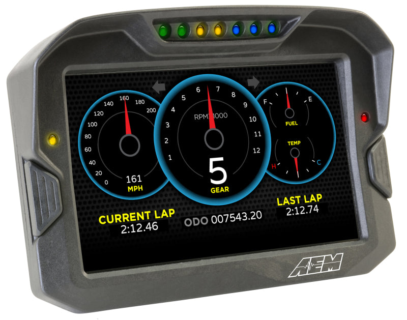 AEM CD 7 Non-Logging Race Dash Carbon Fiber Digital Display with CAN Input - Perfect for Motorsports, Track Days & Performance Tuning