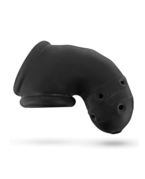 Airlock Air Lite Vented Silicone Chastity Device - Black Ice Color | Breathable & Comfortable Adult Toy for BDSM, Couples Play & Long-Term Wear