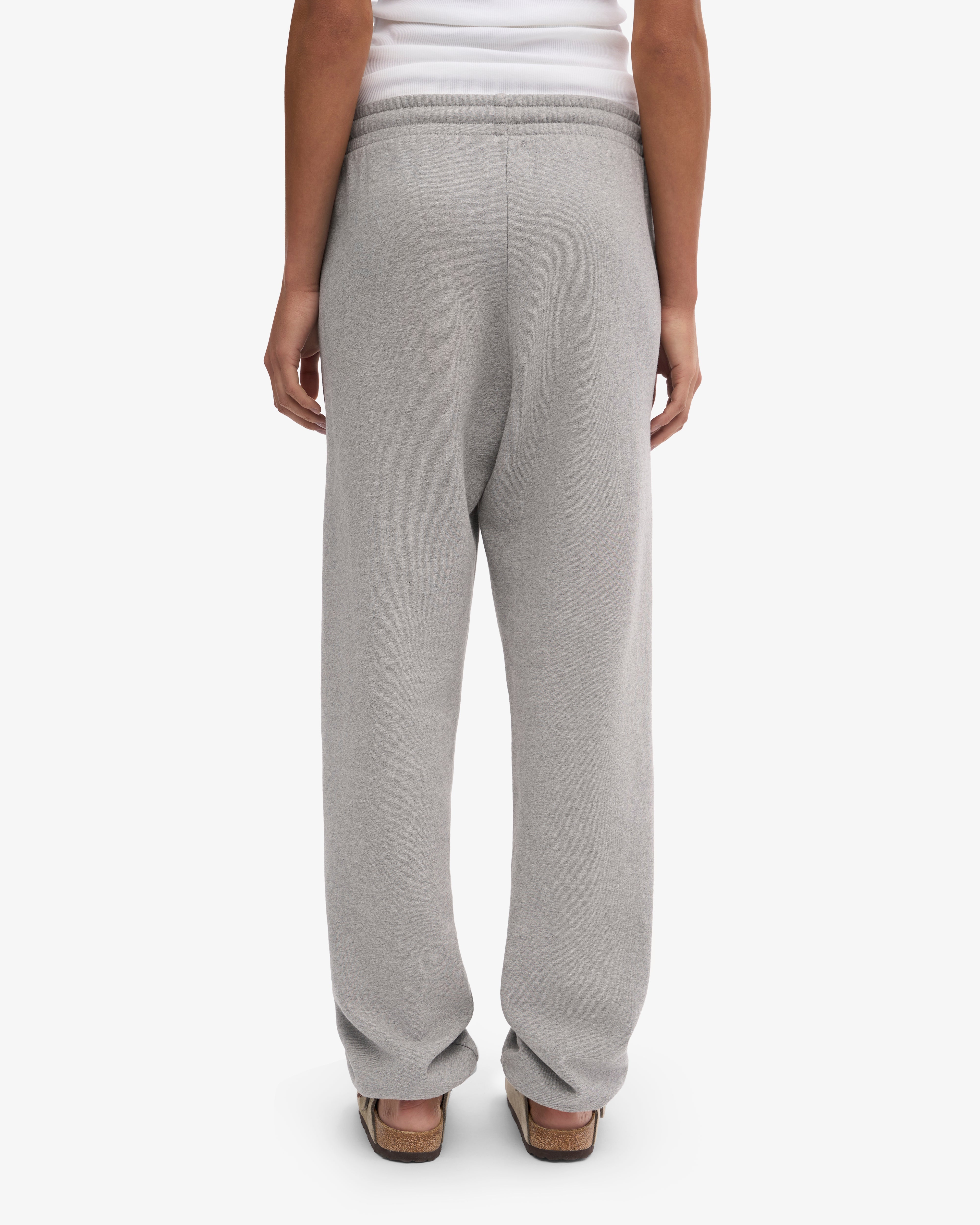 Premium Organic Cotton Sweatpants for Women - Heather Grey | Comfortable Lounge Pants for Yoga, Running & Home Relaxation