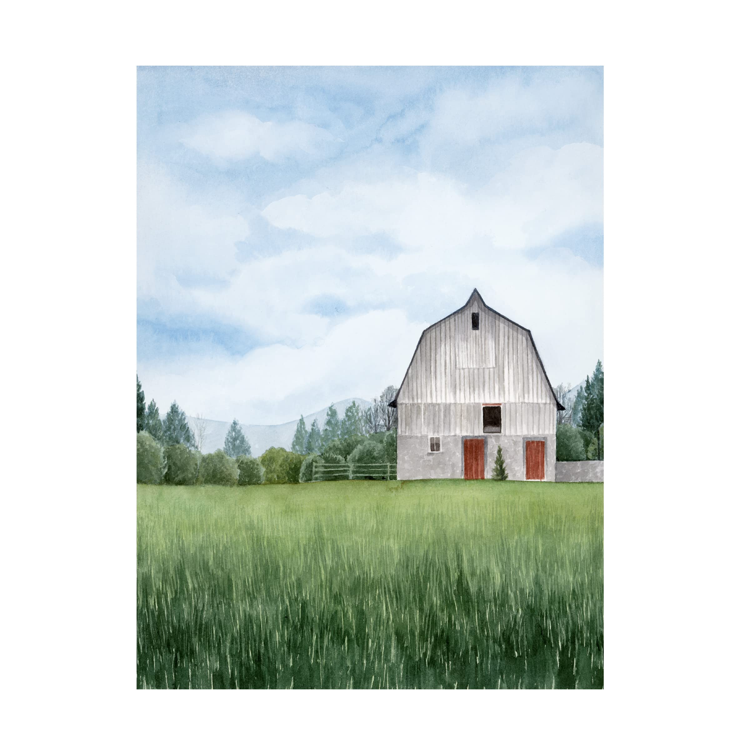 Grace Popp 'Northern Acreage I' Canvas Art Print - Landscape Wall Decor for Living Room, Bedroom & Office - Premium Trademark Fine Art