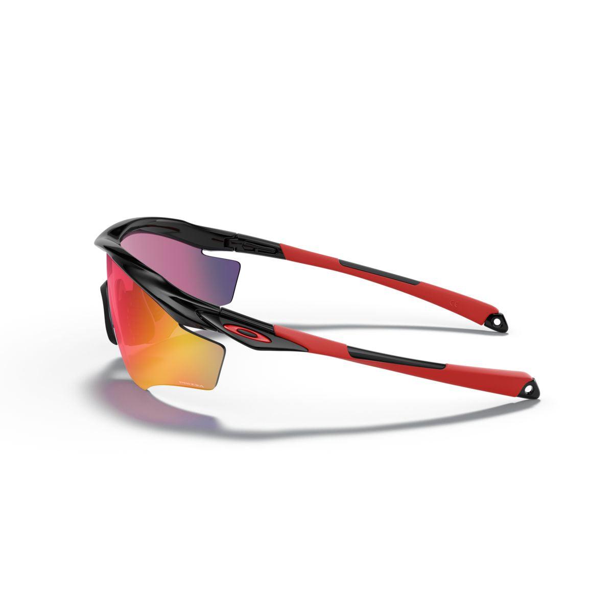 Oakley M2 Frame XL Sunglasses - Polished Black with Prizm Road Lenses (0OO9343 934308) for Cycling, Running & Outdoor Sports