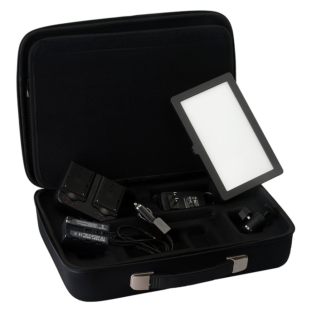 Fotodiox Pro FlapJack LED Edge Light C-200S - 5x8-Inch Ultra-Thin Dimmable Daylight LED Panel for Photography & Videography - Includes Case, Battery & Charger - Perfect for Studio, Portrait, and On-Location Shooting