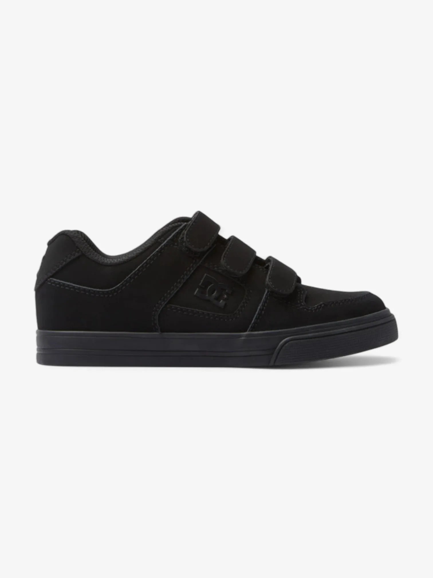 DC Pure V Kids' Black Skate Shoes - High-Performance Sneakers for Boys & Girls - Perfect for Skateboarding, School & Casual Wear