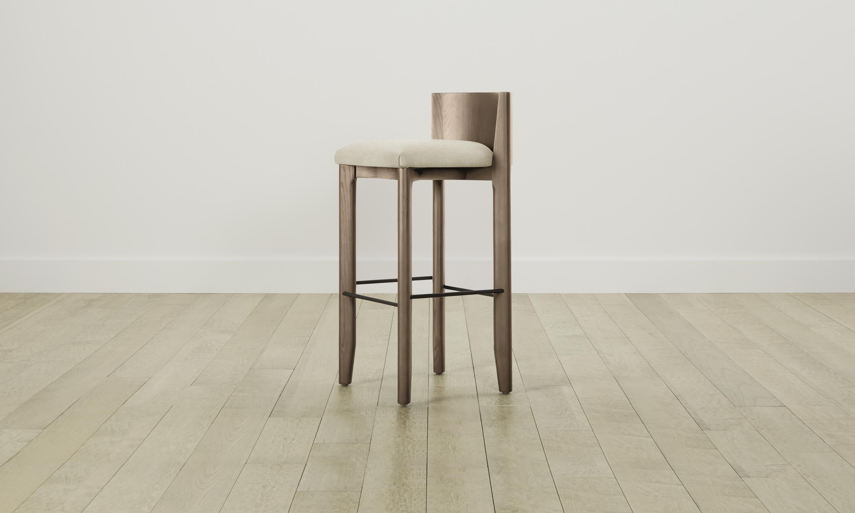 Premium Delancey Bar & Counter Stool with Performance Mélange Weave Shell - Modern Kitchen Island & Home Bar Seating for Comfortable Dining & Entertaining