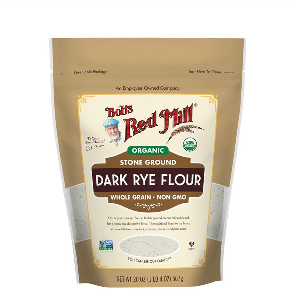 Organic Dark Rye Flour by Bob's Red Mill - Premium Baking Flour for Artisan Bread, Sourdough & Healthy Recipes | Perfect for Home Bakers & Professional Chefs