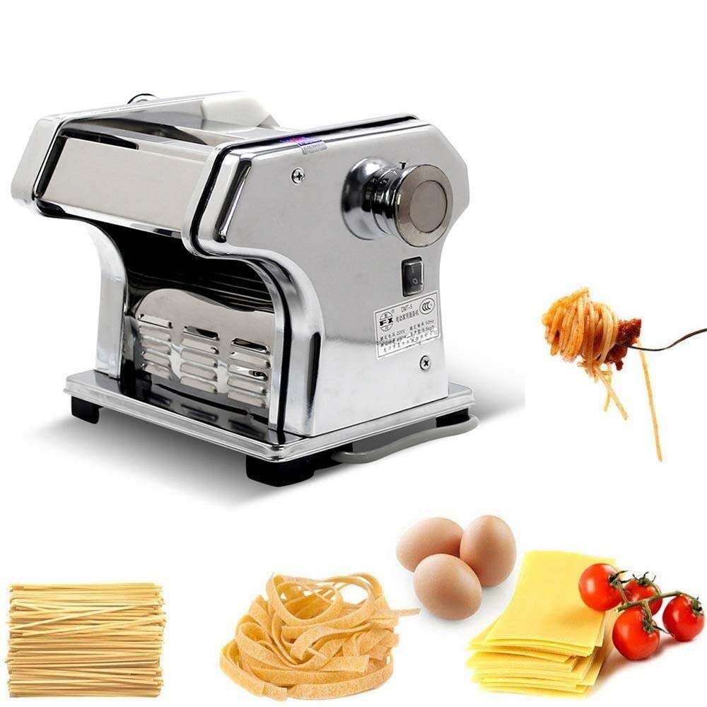 Electric Pasta Maker Machine 100W - LIJCC Automatic Pasta Noodle Maker for Spaghetti, Fettuccini & Lasagna - Kitchen Pasta Press with 3 Stainless Steel Discs - Perfect for Italian Cuisine, Family Dinners & Restaurant Use