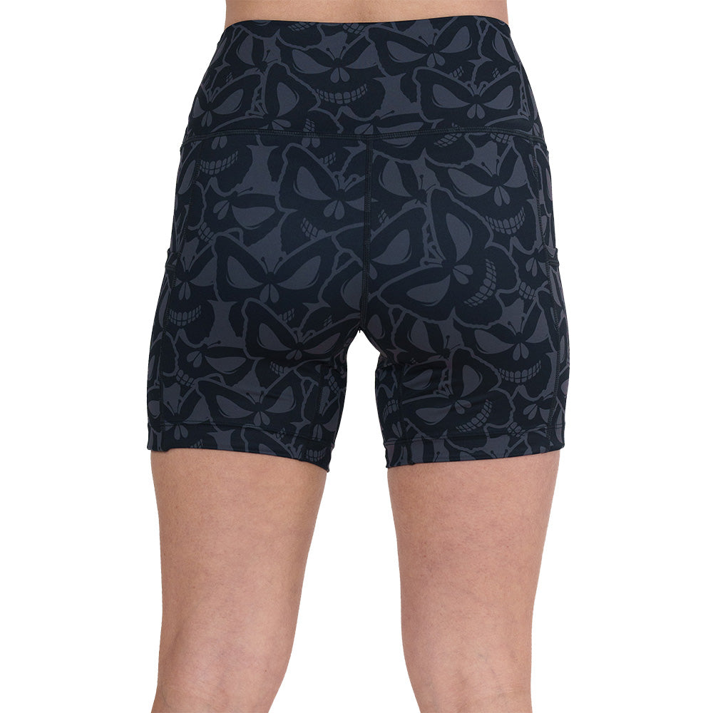 Stylish Flutter Skull Shorts for Women - Trendy Summer Casual Wear | Perfect for Beach, Gym, and Everyday Outfits