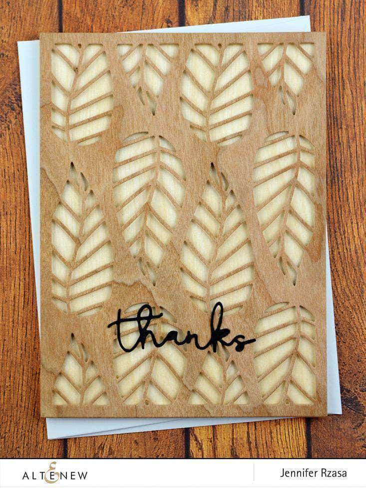 Striped Leaf Cover Die - High Quality Metal Cutting Die for DIY Scrapbooking, Card Making, and Paper Crafts - Perfect for Home Decor, Gift Wrapping, and Craft Projects