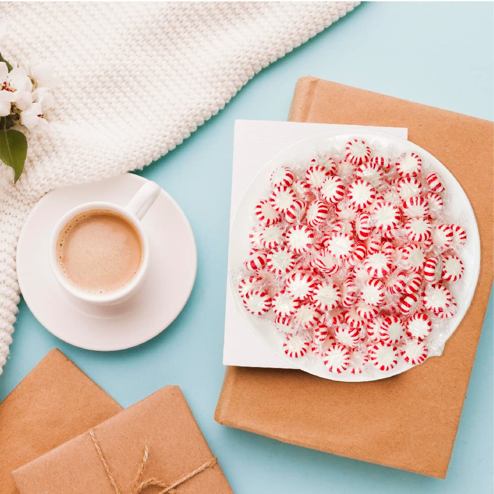 Starlight Peppermint Mints - 2 Pound Bulk Bag of Hard Candy | Refreshing Breath Mints for Office, Travel & After Meals