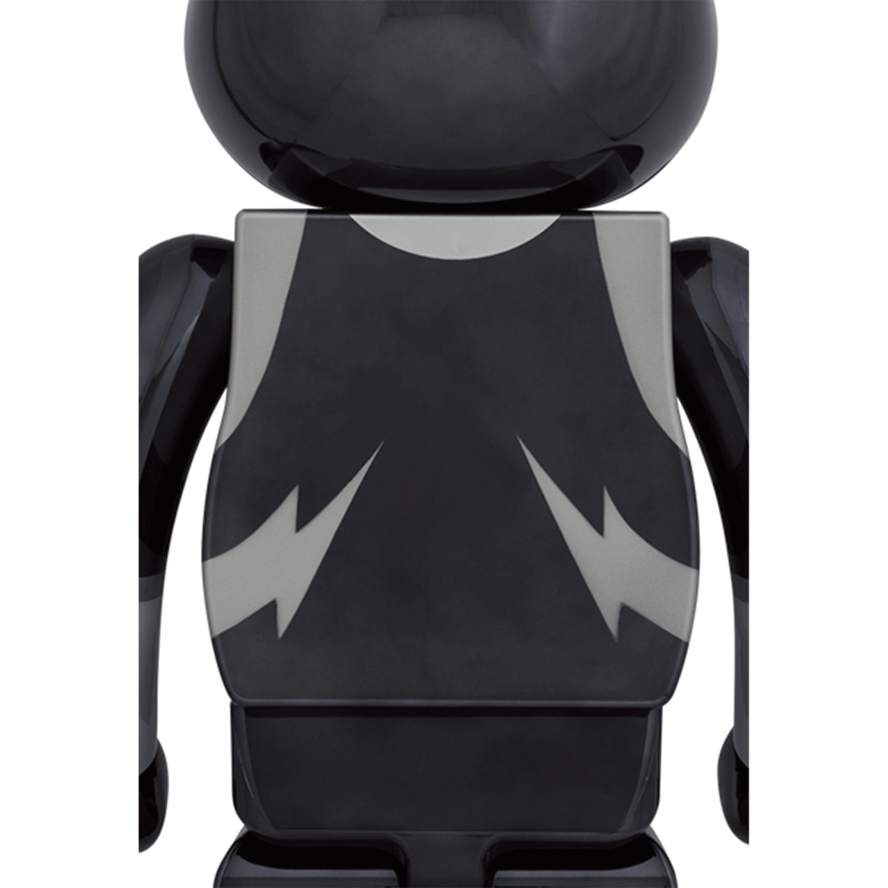 1000% Bearbrick Kiss Space Man Chrome Version - Limited Edition Collectible Vinyl Art Toy for Display & Home Decor