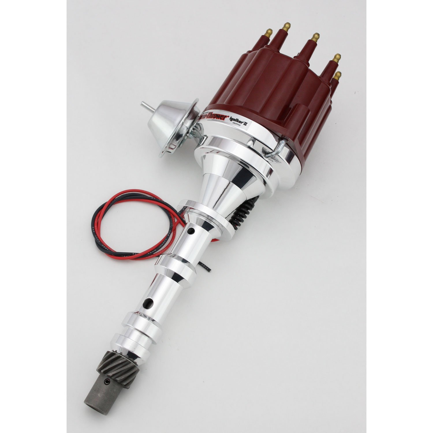 Pertronix D101711 Flame-Thrower Plug and Play Vacuum Advance Billet Electronic Distributor with Ignitor II Technology - Compatible with Chevrolet 409 Engines - High Performance Ignition Upgrade for Classic Cars & Hot Rods