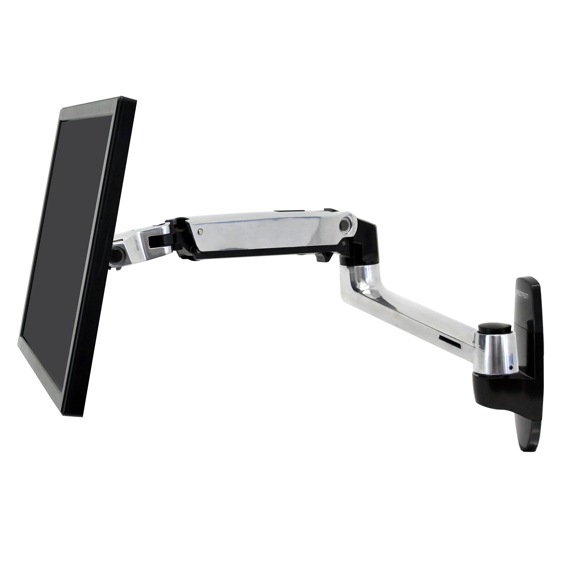 Ergotron LX Single Monitor Arm - VESA Wall Mount Bracket for 13-34 Inch Screens (7-25 lbs) - Adjustable Aluminum Monitor Stand for Home Office & Gaming Setup