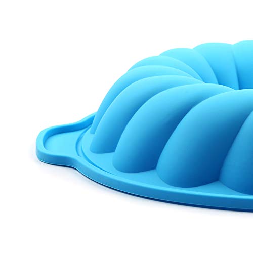 2-Pack 8-10 Inch Silicone Round Cake Pans | European Grade Non-Stick Bakeware for Baking Cakes, Bread, Jello & Gelatin | Perfect for Home Baking, Birthday Parties & Holiday Desserts