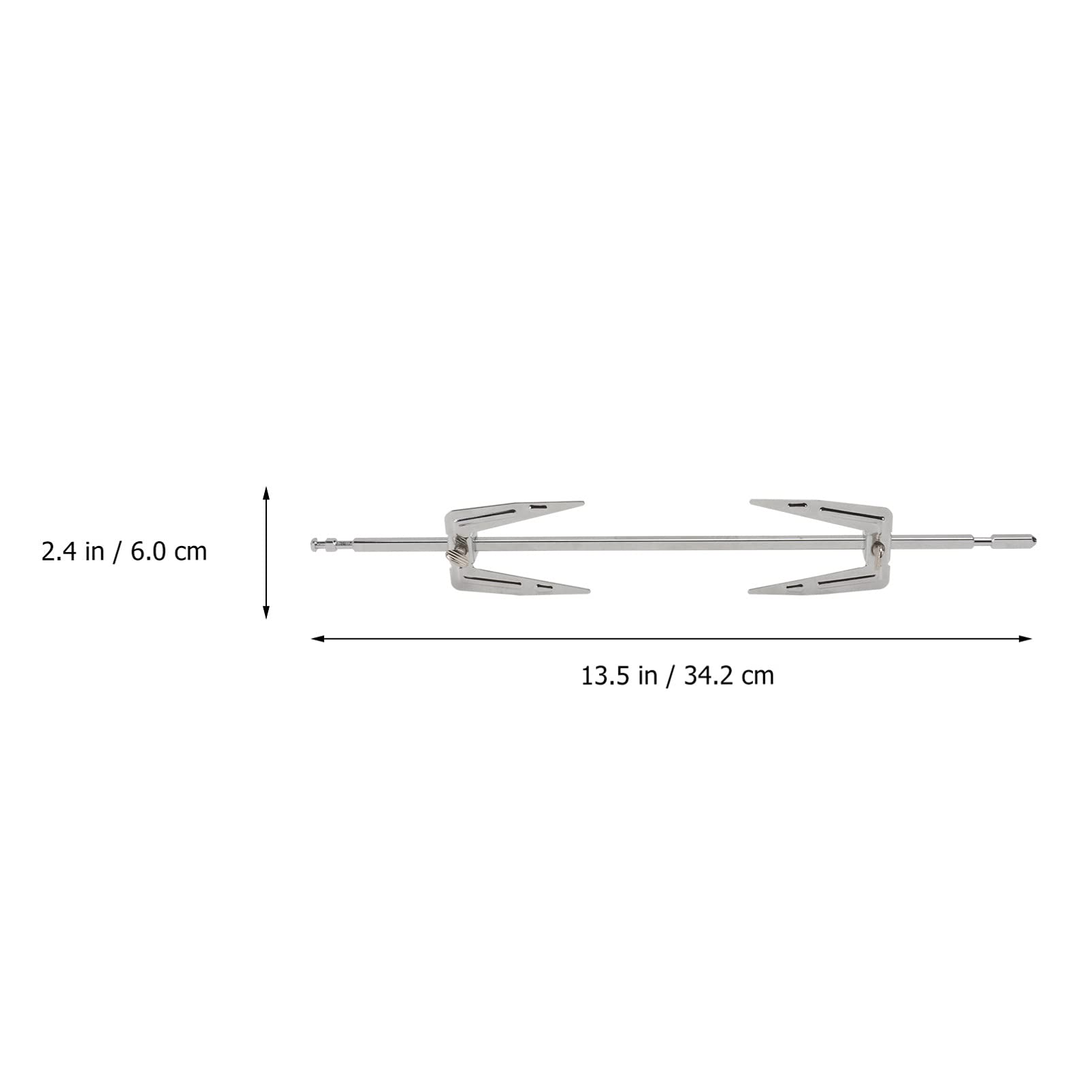 DOITOOL Stainless Steel Rotisserie Forks Set - 4-Piece Meat Skewers for Air Fryer, Grill, and Roasting - Perfect for Chicken, Fish, and Kebabs - Ideal for Home Cooking, Camping, and Picnics | Durable BBQ Accessories for Outdoor & Indoor Use