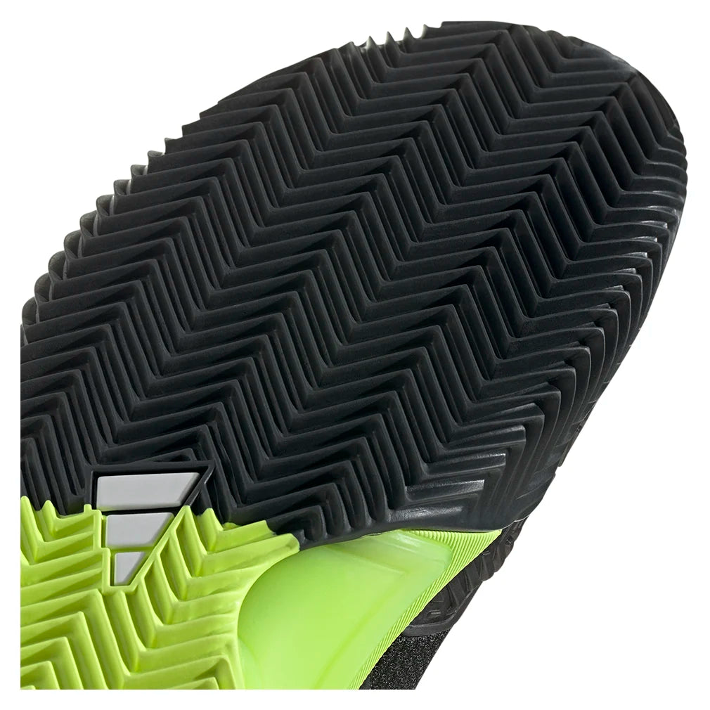 Men's Barricade 13 Clay Tennis Shoes - Core Black & Lucid Lemon | High-Performance Clay Court Shoes for Competitive Play & Training