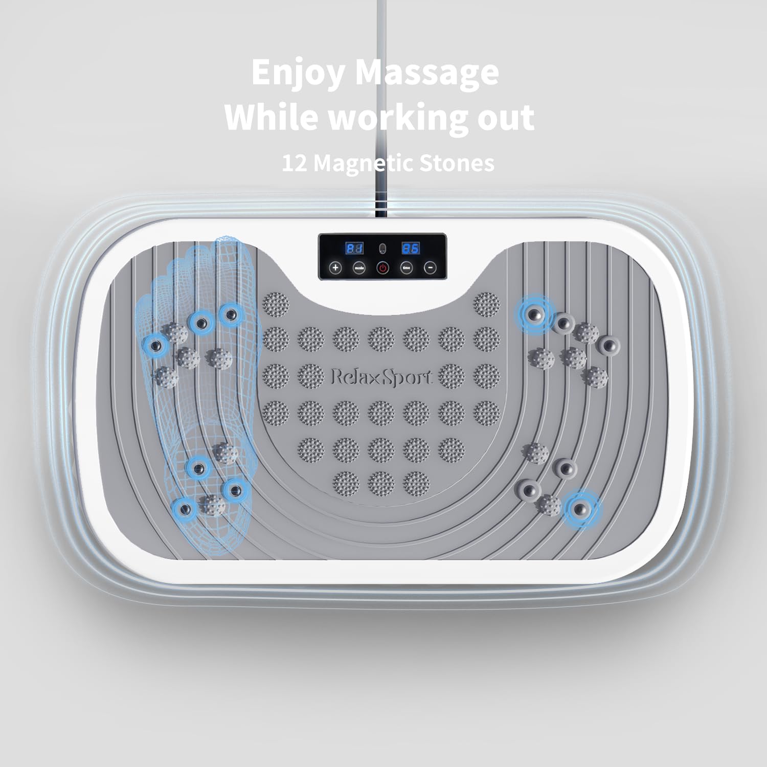 Whole Body Vibration Plate Exercise Machine - Home Fitness Equipment for Weight Loss & Muscle Toning | Perfect for Home Gym, Physical Therapy & Recovery Workouts