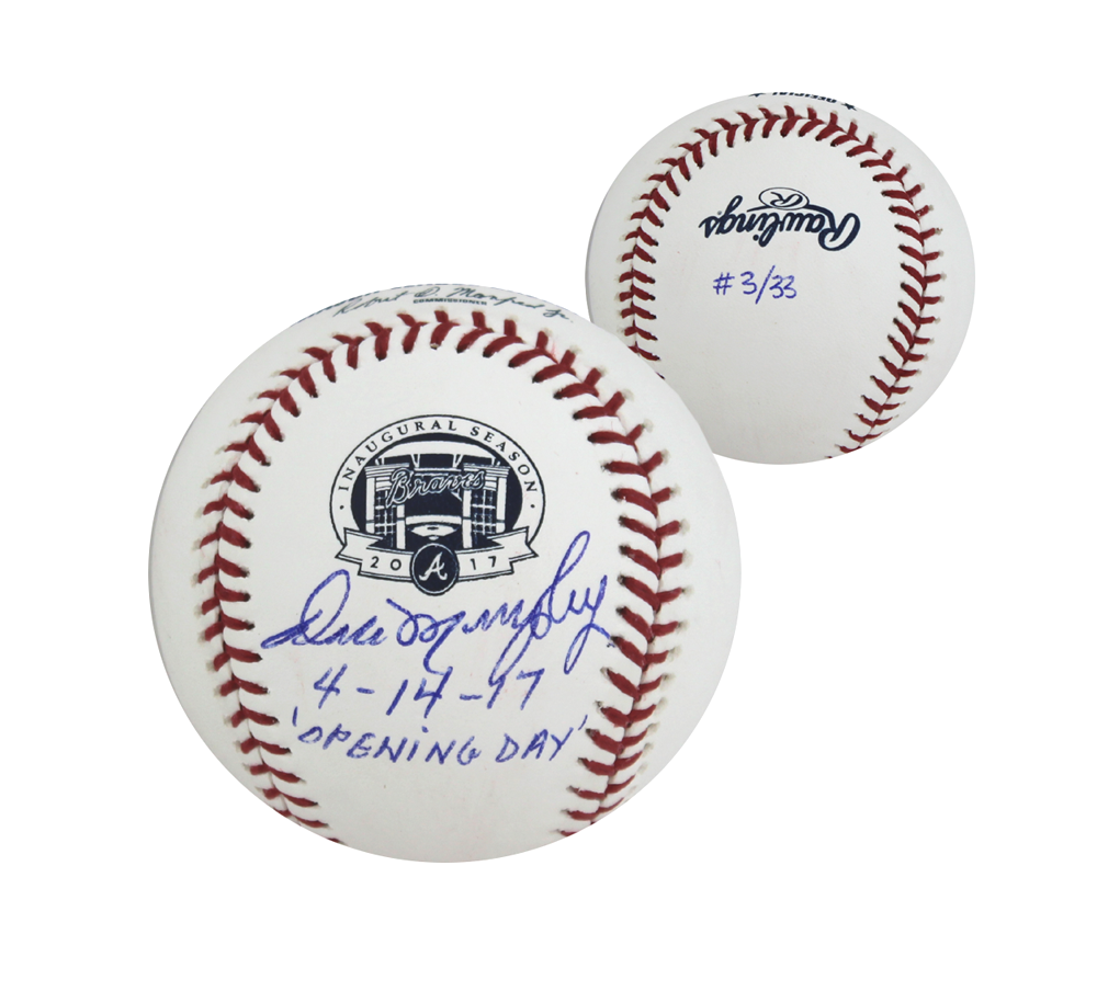 Dale Murphy Autographed MLB Baseball - 2017 Atlanta Braves SunTrust Park Inaugural Season Limited Edition 3/33 - Collectible Memorabilia for Sports Fans & Braves Enthusiasts