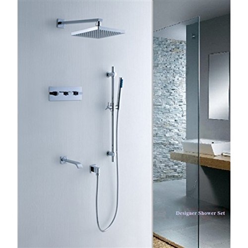 High Pressure Rain Shower Head with Handheld Shower Combo - Luxury Bathroom Shower System for Spa-Like Relaxation at Home