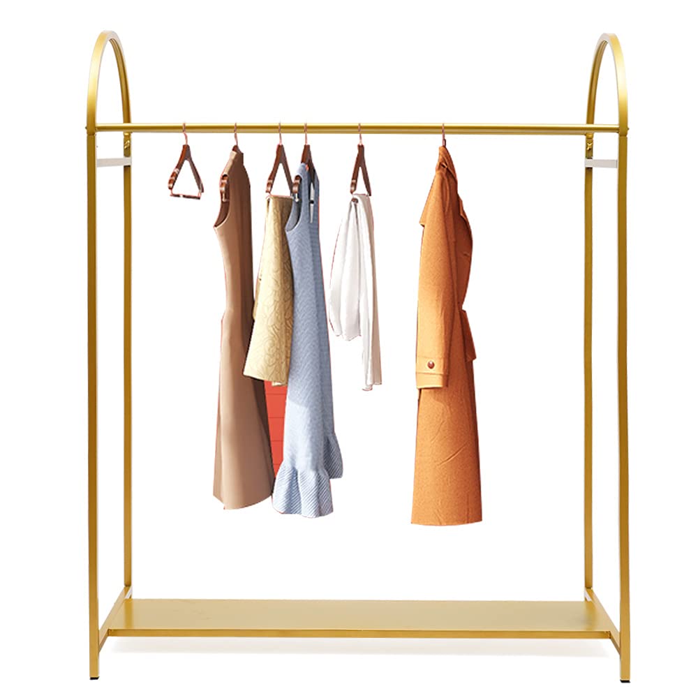 Heavy Duty 59in Industrial Clothing Rack - Metal Garment Rack with Storage Shelf | Freestanding Clothes Display for Retail Stores, Boutiques & Home Organization | Commercial & Residential Use