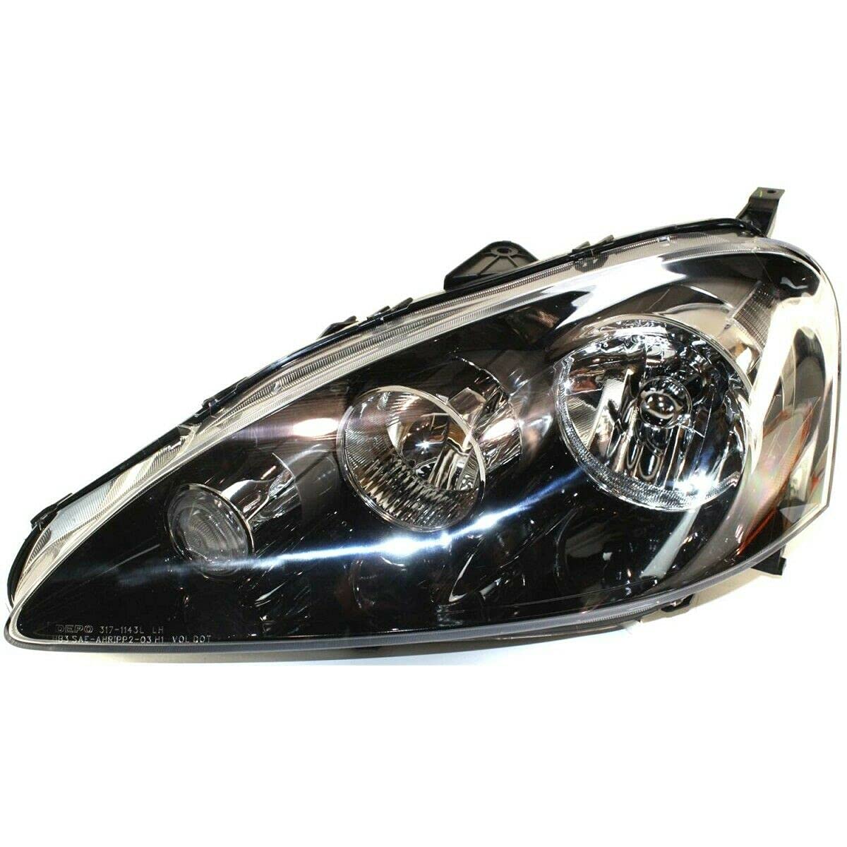 Replacement Headlight Lamp Left Hand Side (LH) Driver Side for Acura RSX - Durable OEM Replacement Part - Perfect for Night Driving & Auto Repair Shops