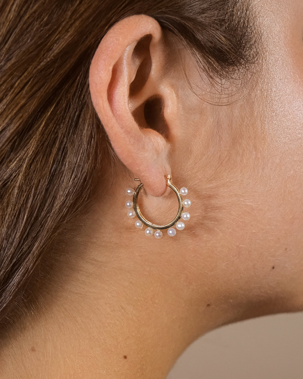 925 Sterling Silver Pearl Studded Hoop Earrings for Women - Elegant & Timeless Jewelry for Everyday Wear, Parties & Special Occasions