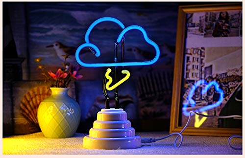 Cloud Lamp Neon Light Sign - LED Wall Decor for Bedroom, Wedding, Birthday Party - Cool Night Light for Kids Room, Table Decor - Perfect Gift for Valentine's Day, Christmas & Special Occasions