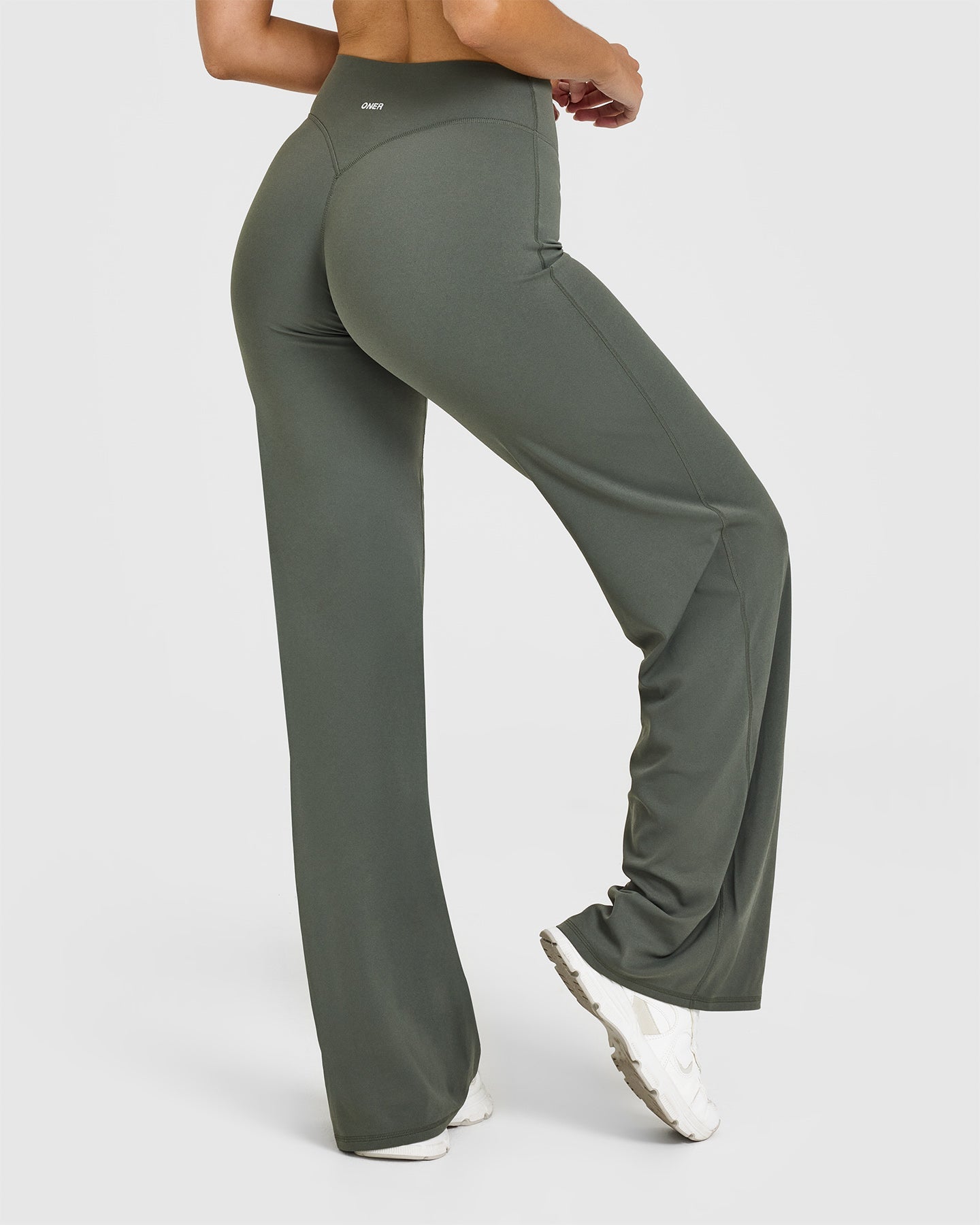 SoftMotion™ Straight Leg Pants for Women - Dark Khaki | Comfortable Stretch Yoga Pants for Workout, Lounge & Everyday Wear