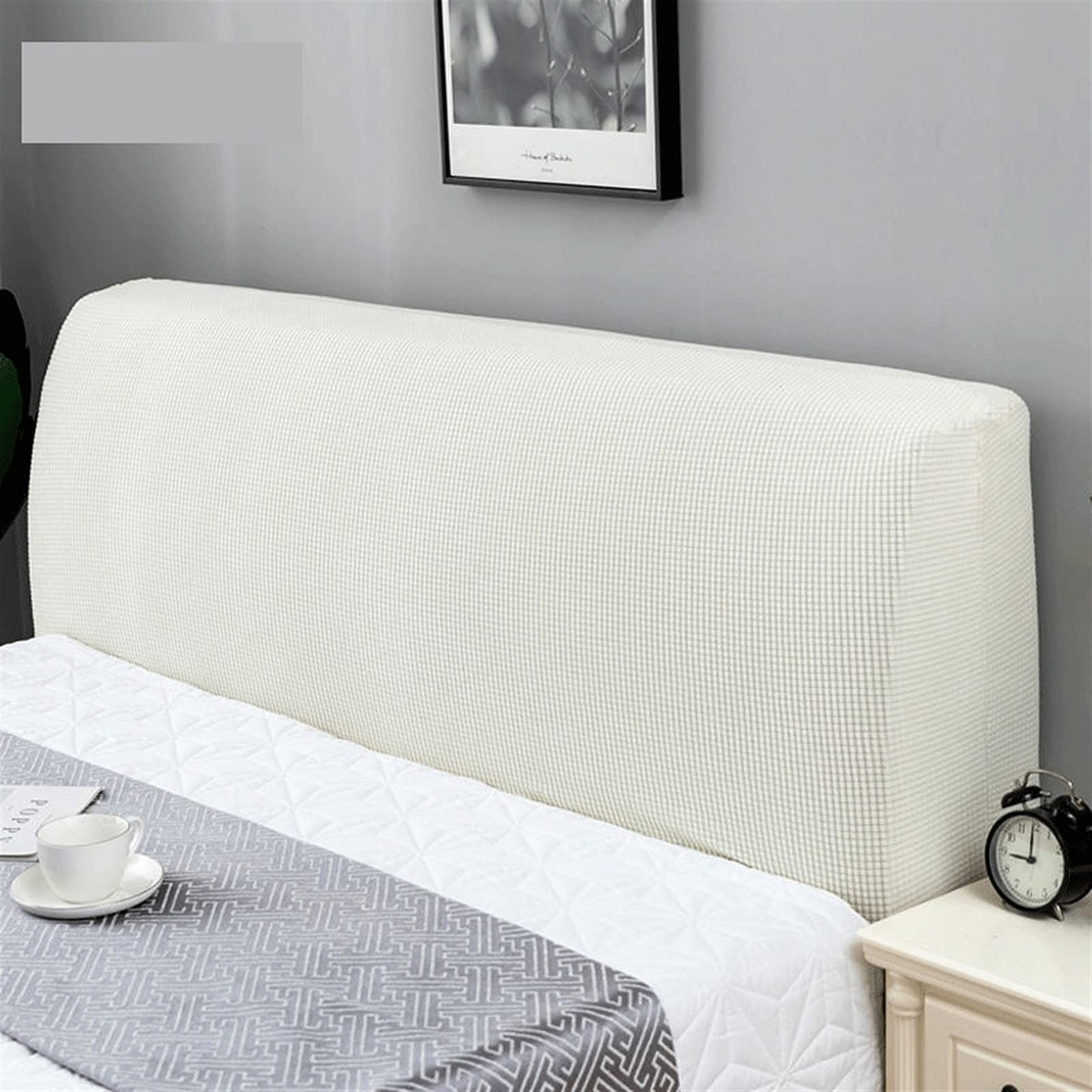 LUKKC Washable Headboard Cover Slipcover - Queen, Twin, King, Full Size (86 Inch) - Decorative Bed Headboard Protector for Home & Hotel Use - Perfect for Bedroom Decor & Furniture Protection (Color: A)