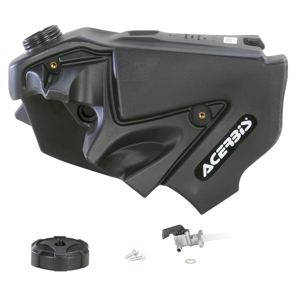 **Acerbis 2.2 Gallon Black Fuel Tank - High-Quality Motorcycle Gas Tank for Off-Road & Adventure Riding - Model 2375050001**