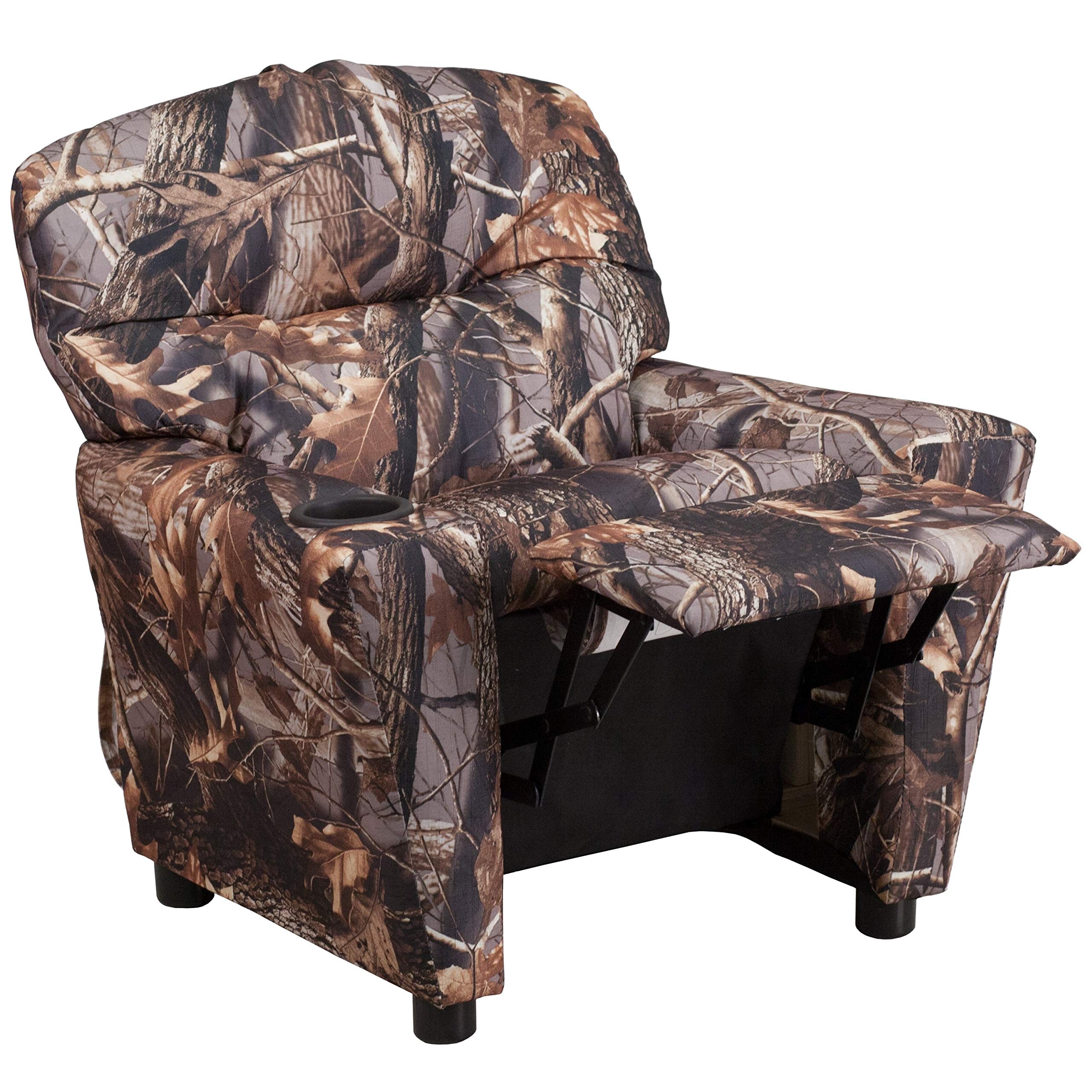 BSD National Supplies Kaloo Comfortable Kids Camouflage Reclining Armchair - Perfect for Playrooms, Bedrooms & Reading Nooks
