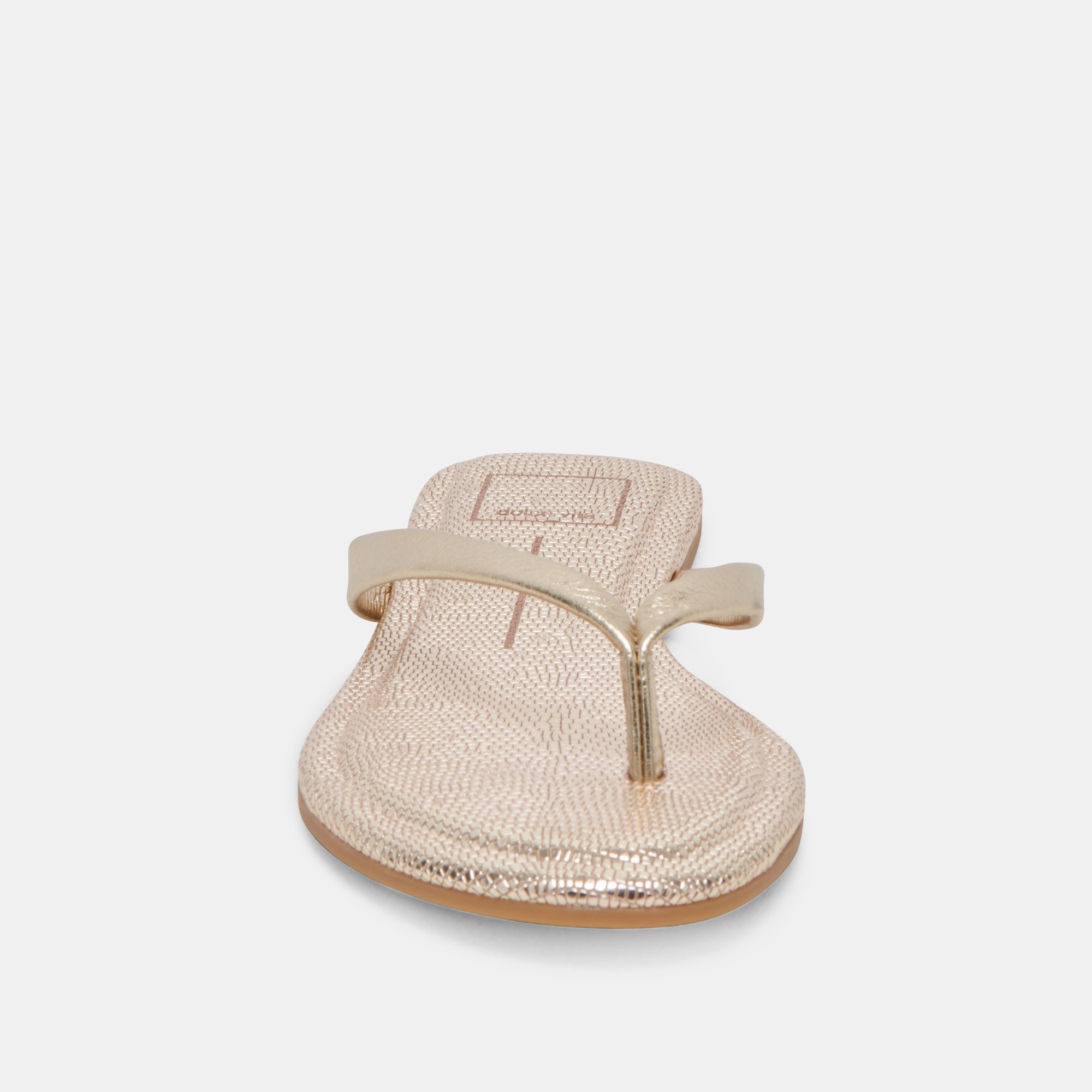 LAYNEY Women's Light Gold Metallic Leather Sandals - Comfortable & Stylish for Summer, Beach, and Casual Outings