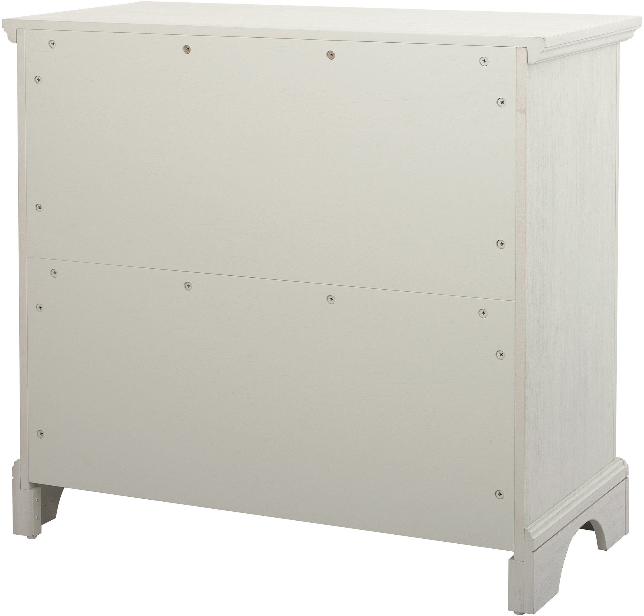 Office Star Farmhouse Basics 3 Drawer Chest - White Wooden Storage Cabinet for Bedroom, Living Room & Office Organization [BP 4215 04W] | Perfect for Home Decor & Closet Storage Solutions