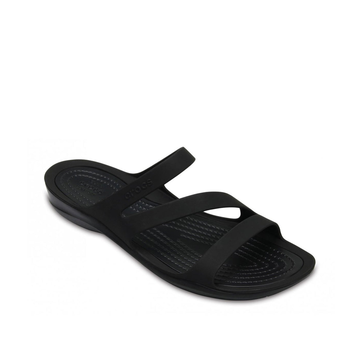 Crocs Swiftwater™ W Sandals for Women - Black/BLACK (CR.203998) | Waterproof & Comfortable Beach Sandals for Outdoor Activities, Pool, and Casual Wear