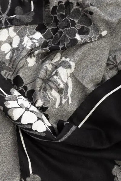 Reversible Floral Print Winter Scarf for Women - Soft Warm Fashion Accessory for Cold Weather, Outfits & Gifts