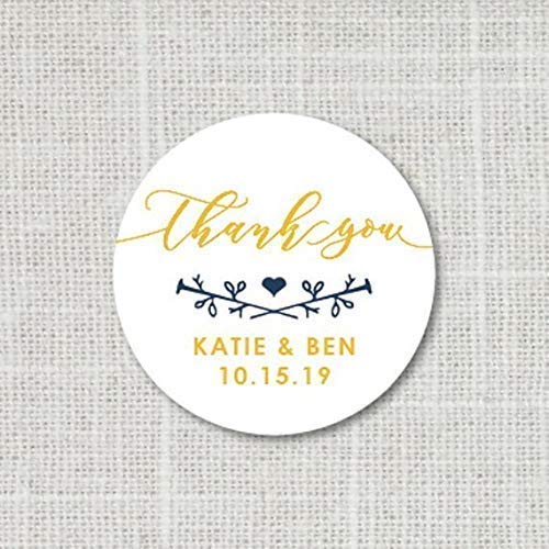 Elegant Calligraphy Thank You Stickers for Weddings & Baby Showers - Waterproof Favor Labels for Gifts, Invitations & Party Decor - Perfect for DIY, Scrapbooking & Event Favors (F9:16)