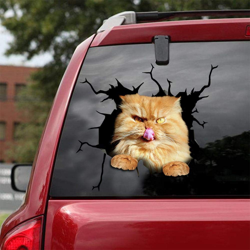 Persian Cat Car Decals Pack of 2 - 12