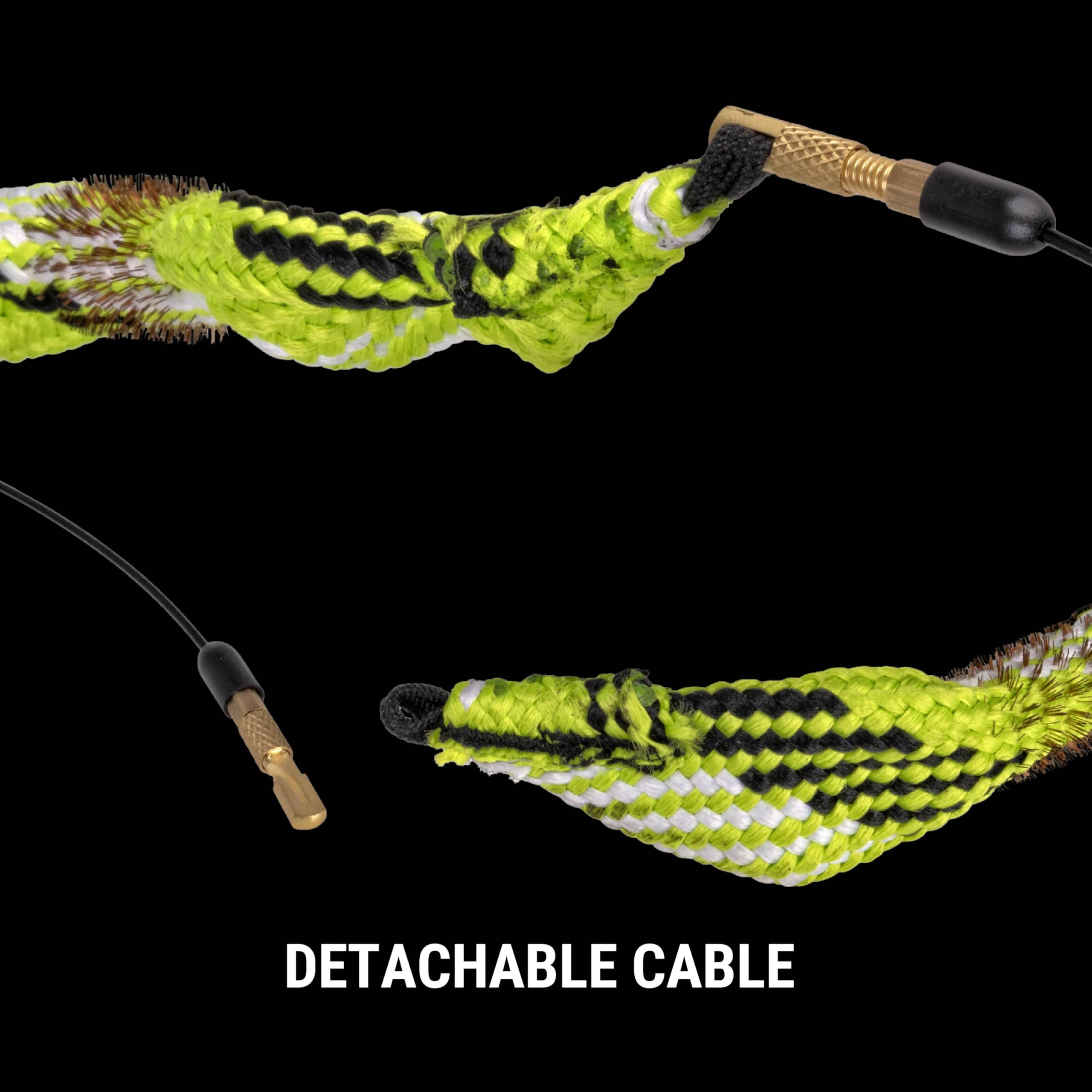 Breakthrough Clean Battle Rope 2.0 Gun Cleaning Kit - Universal Fit for Rifle, Shotgun, Pistol - Includes EVA Storage Case & Brass Handle - Perfect for Firearm Maintenance at Home, Range, or Hunting