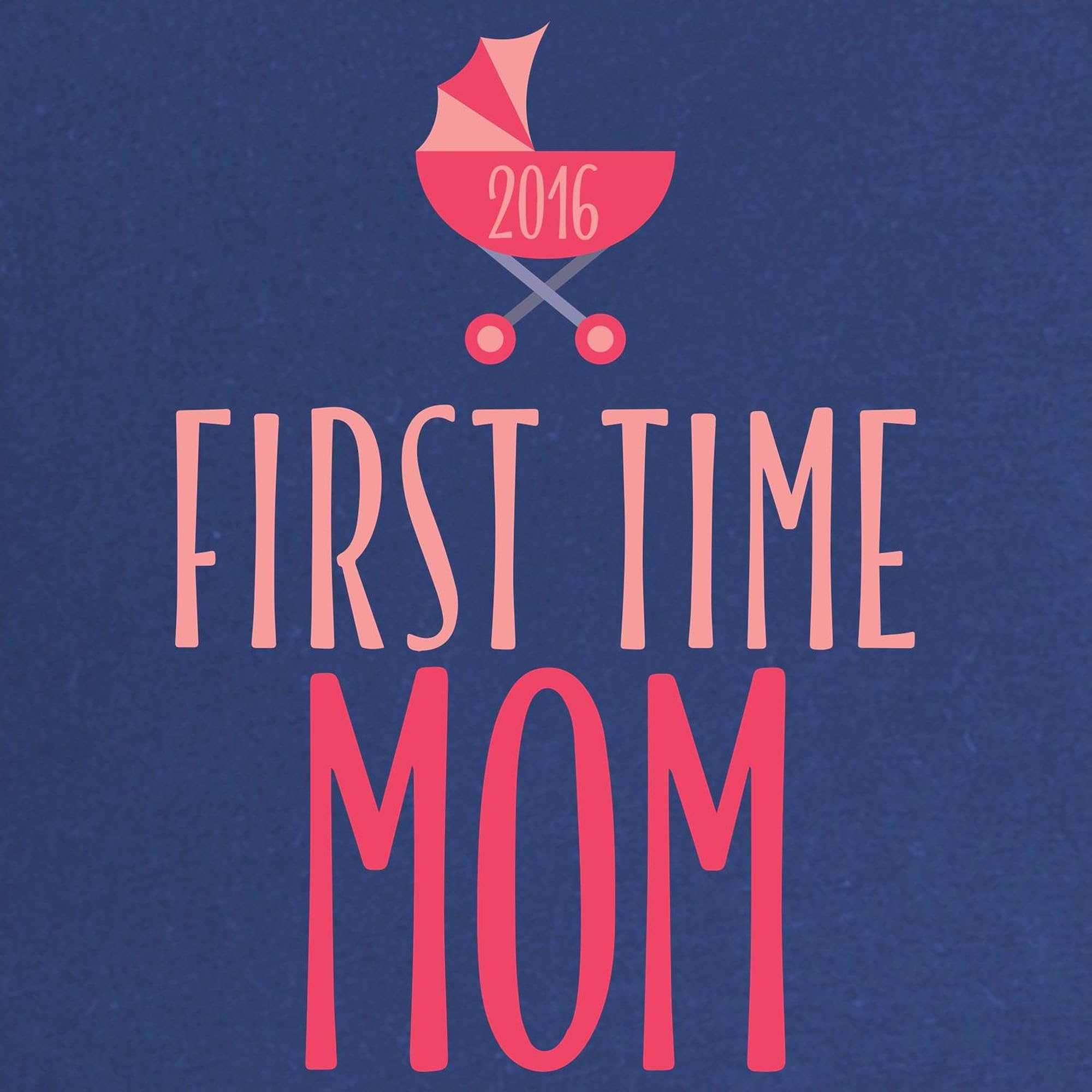 First Time Mom Pink Maternity T-Shirt - Women's Ruched Side Pregnancy Tee for Expecting Mothers | Perfect for Baby Showers, Maternity Photos & Pregnancy Announcements