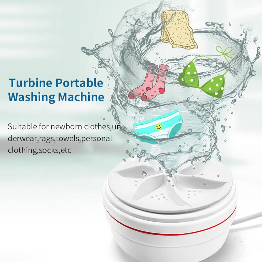 Portable Mini Washing Machine - USB Powered Travel Washer for Underwear, Socks & Small Clothes | Compact Laundry Solution for Camping, Dorms & Apartments
