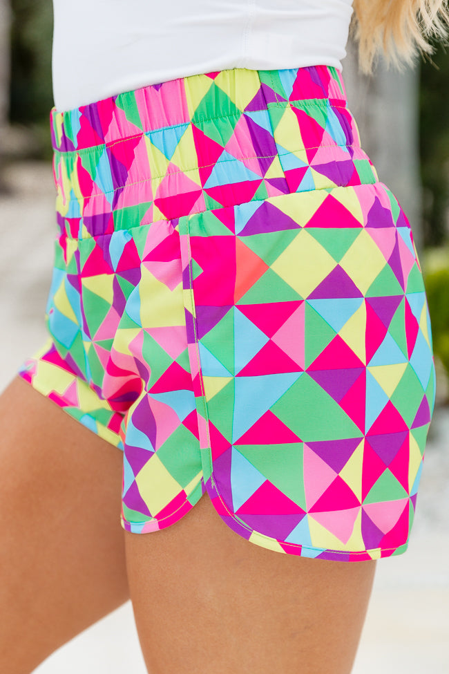 High Waisted Athletic Shorts for Women - Dimensional Diva Workout Shorts with Comfort Fit - Perfect for Running, Yoga & Gym | Final Sale